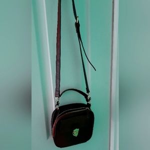 Brown leather therapy handbag